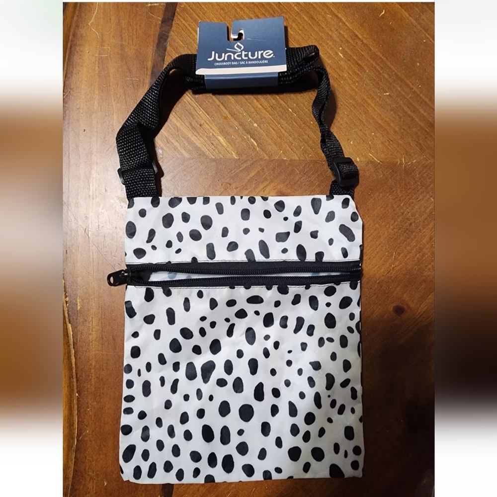 Juncture Black and White Crossbody Bag NWT